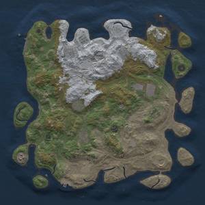 Thumbnail Rust Map: Procedural Map, Size: 4250, Seed: 843623452, 18 Monuments