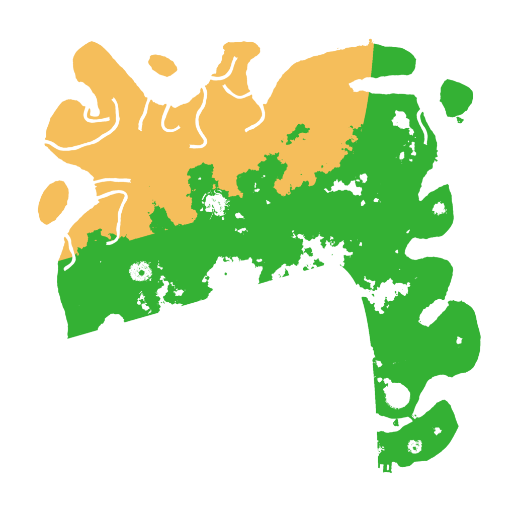 Biome Rust Map: Procedural Map, Size: 3700, Seed: 75768995