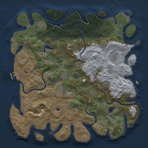 Thumbnail Rust Map: Procedural Map, Size: 4500, Seed: 1999215822, 19 Monuments