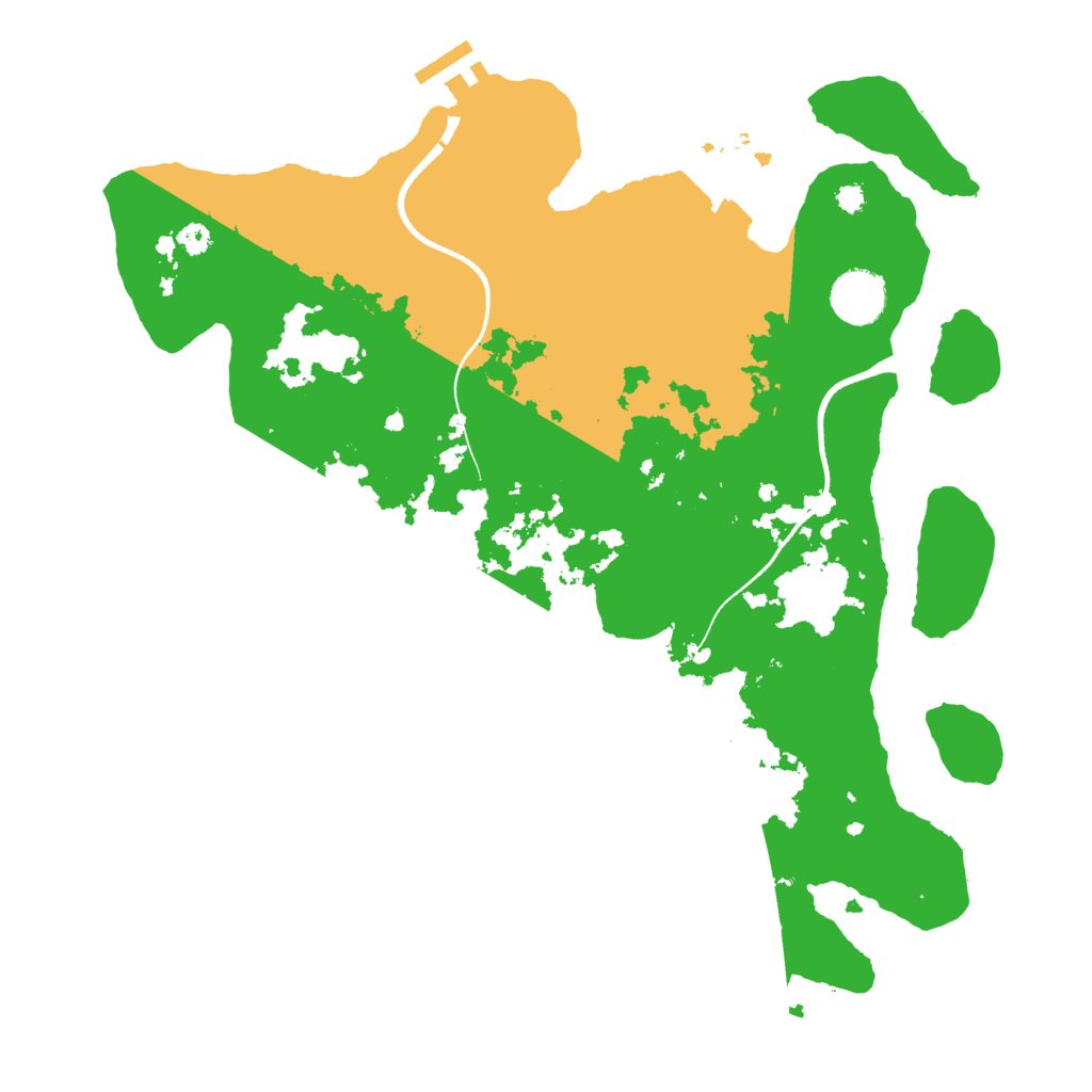 Biome Rust Map: Procedural Map, Size: 3500, Seed: 184587730