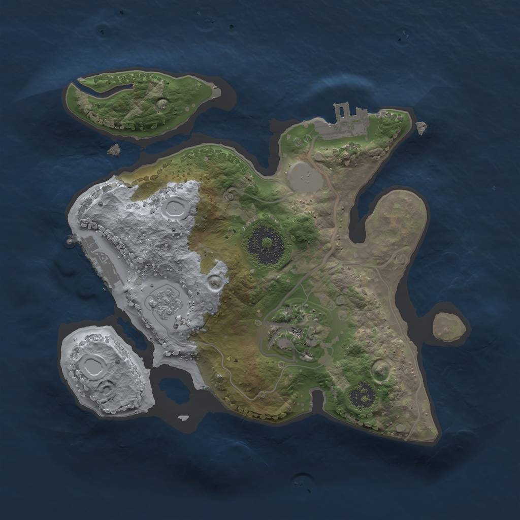 Rust Map: Procedural Map, Size: 2100, Seed: 112332890, 7 Monuments