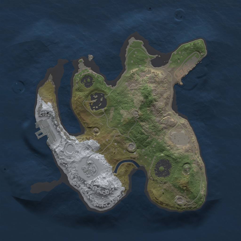Rust Map: Procedural Map, Size: 2000, Seed: 189, 7 Monuments