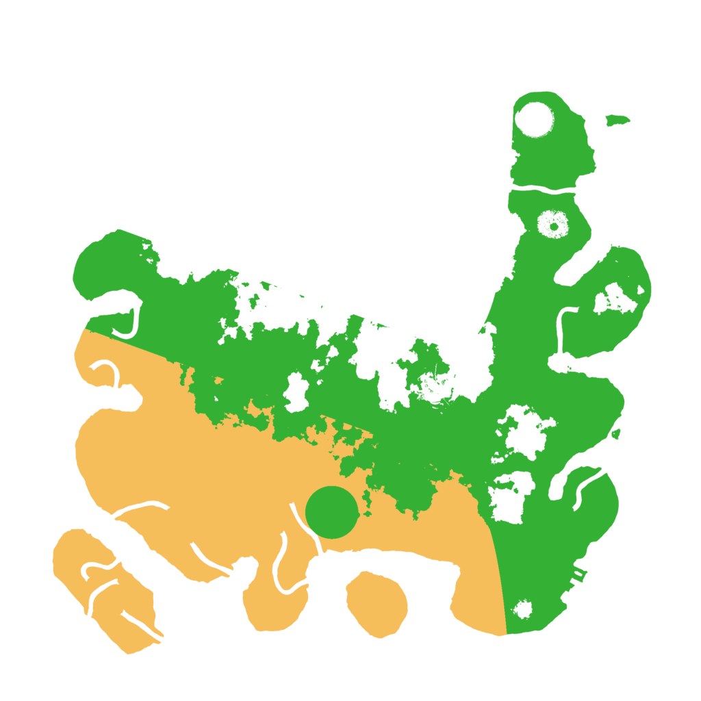 Biome Rust Map: Procedural Map, Size: 3500, Seed: 45981298