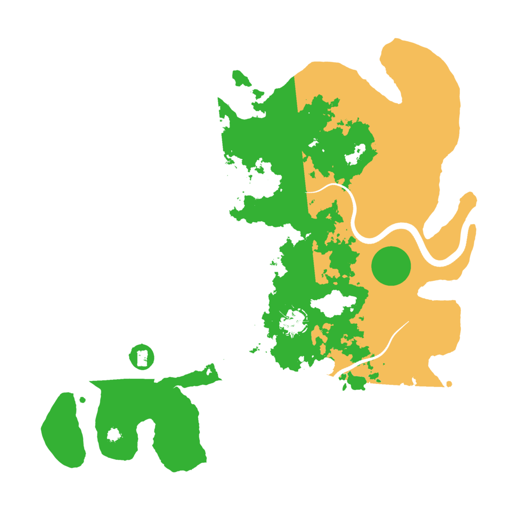 Biome Rust Map: Procedural Map, Size: 3500, Seed: 2046974684