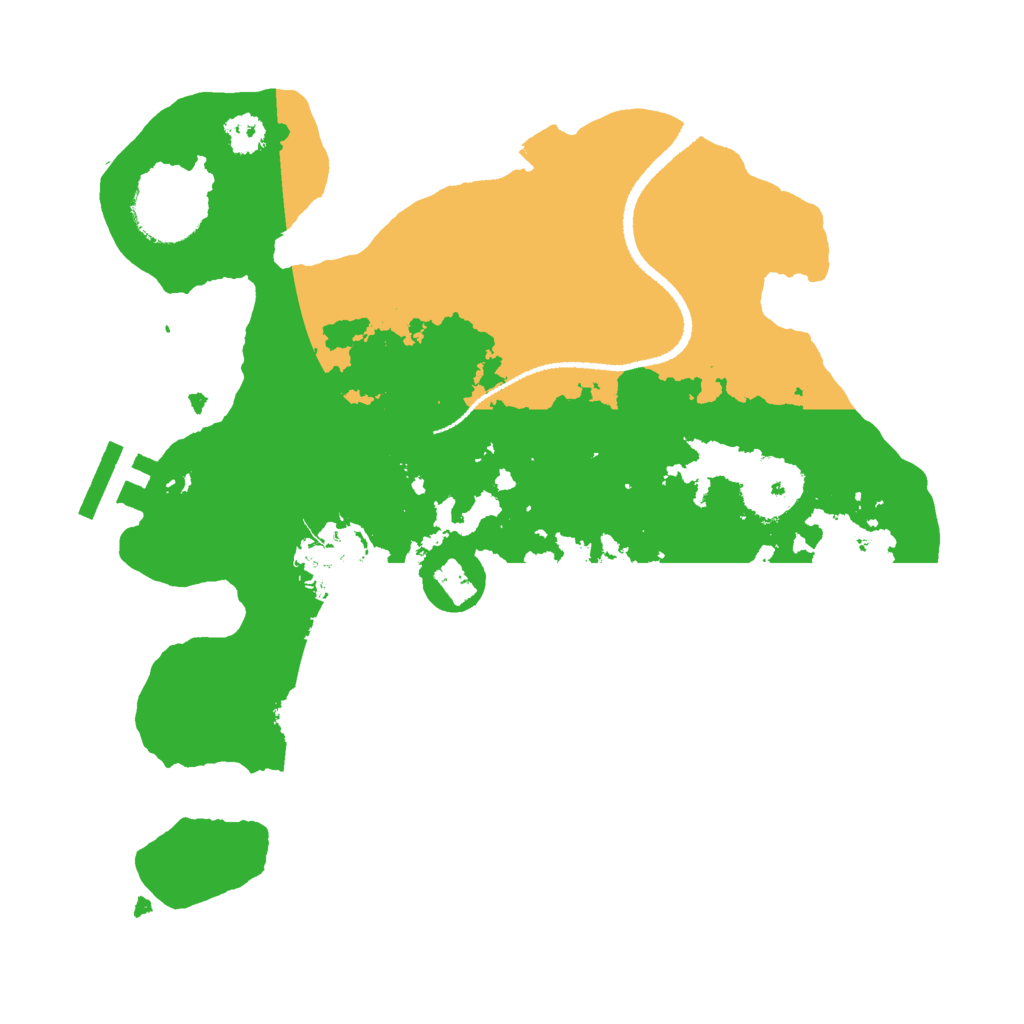 Biome Rust Map: Procedural Map, Size: 2600, Seed: 657344