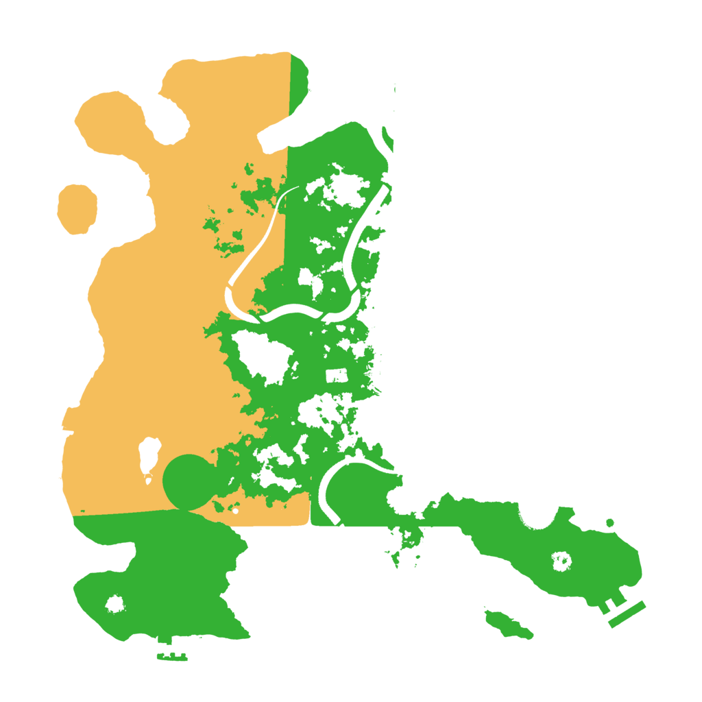 Biome Rust Map: Procedural Map, Size: 3500, Seed: 315269103