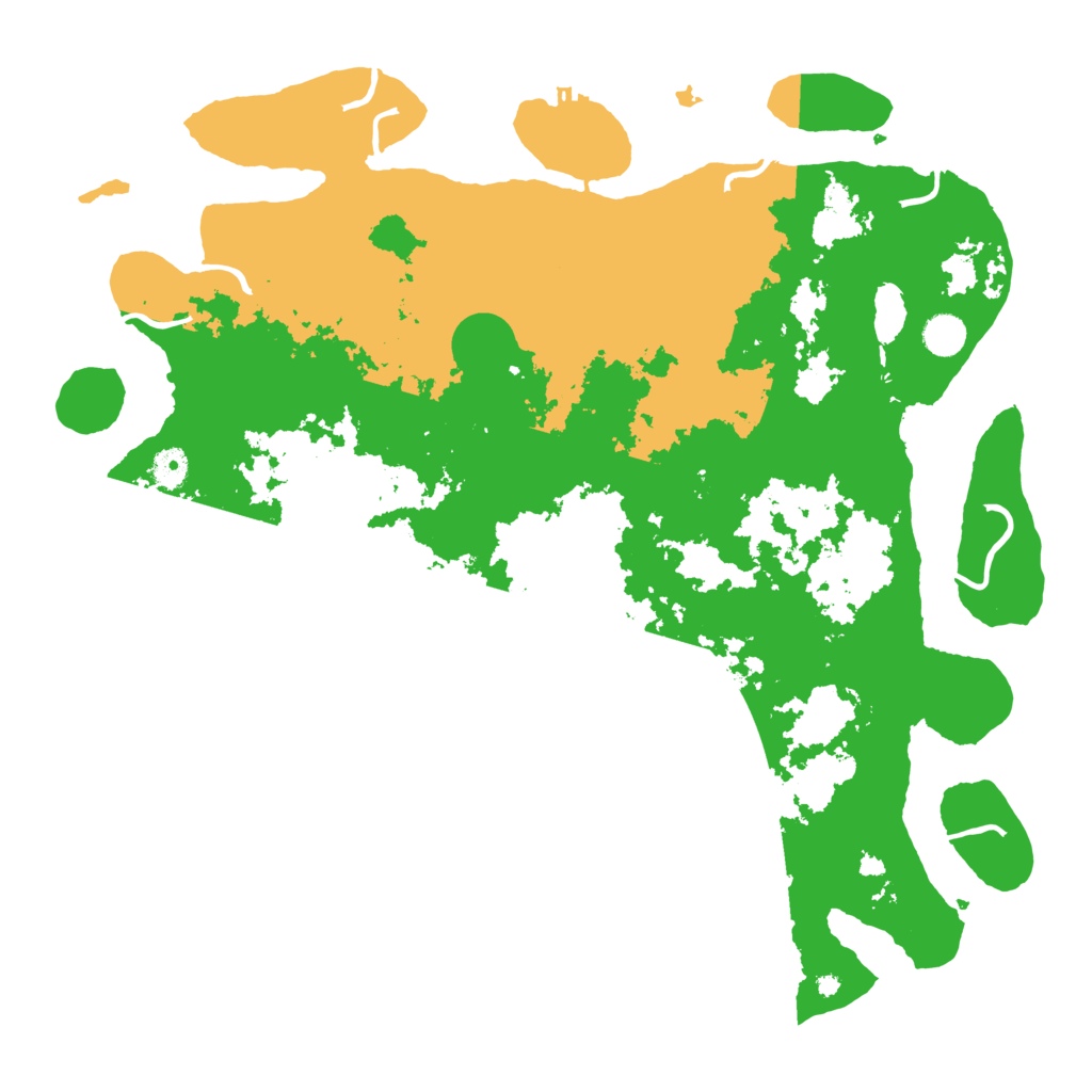 Biome Rust Map: Procedural Map, Size: 4500, Seed: 68758