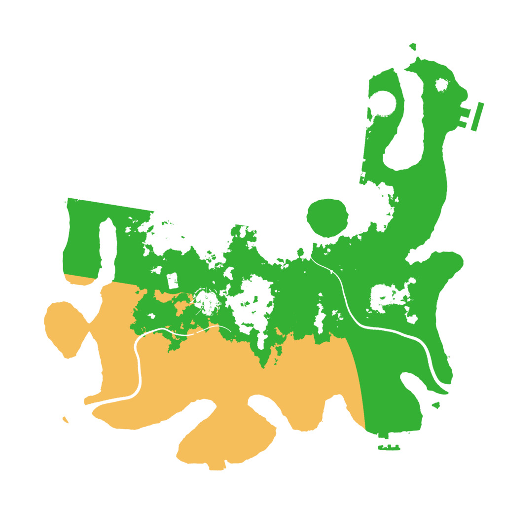 Biome Rust Map: Procedural Map, Size: 3500, Seed: 82345325