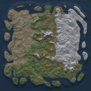 Thumbnail Rust Map: Procedural Map, Size: 5500, Seed: 1123481321, 19 Monuments