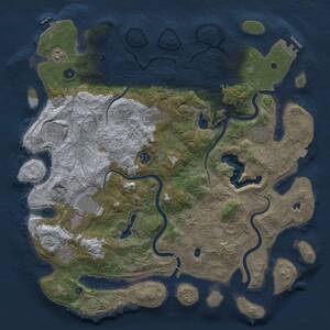 Thumbnail Rust Map: Procedural Map, Size: 4500, Seed: 578086472, 15 Monuments
