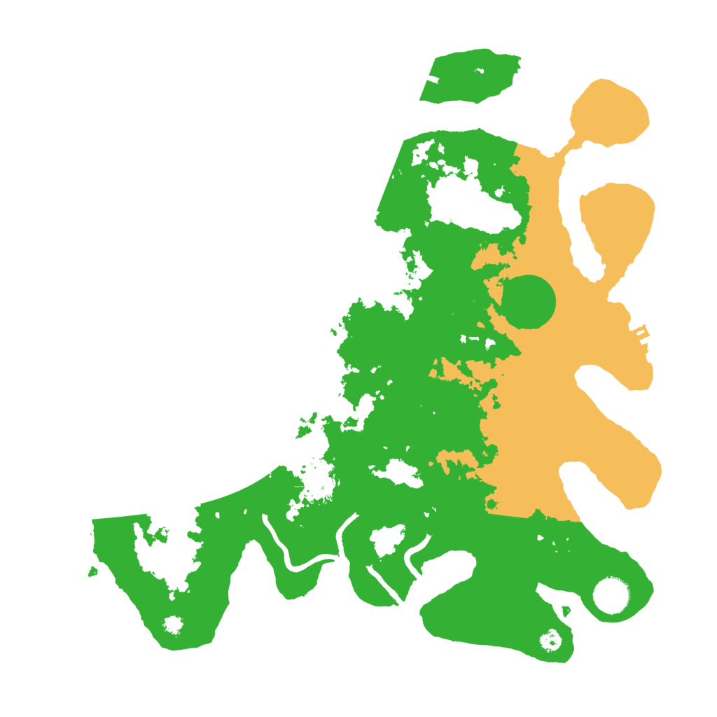 Biome Rust Map: Procedural Map, Size: 3500, Seed: 886995