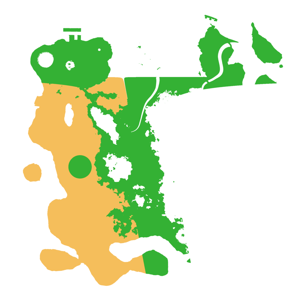 Biome Rust Map: Procedural Map, Size: 3500, Seed: 6330963