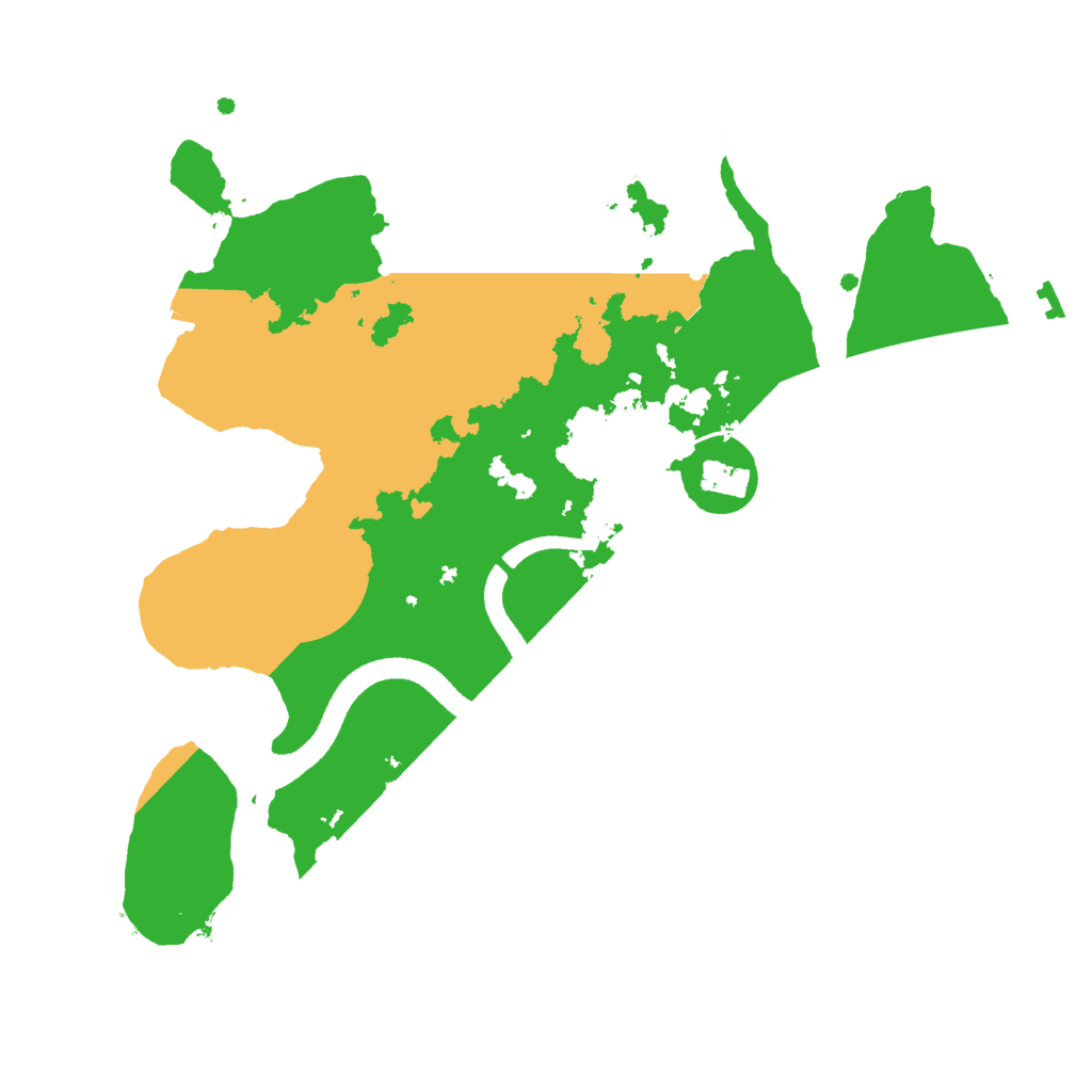 Biome Rust Map: Procedural Map, Size: 2500, Seed: 9748650