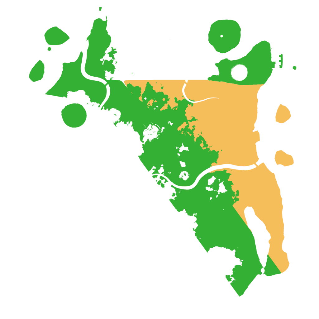 Biome Rust Map: Procedural Map, Size: 3500, Seed: 31588