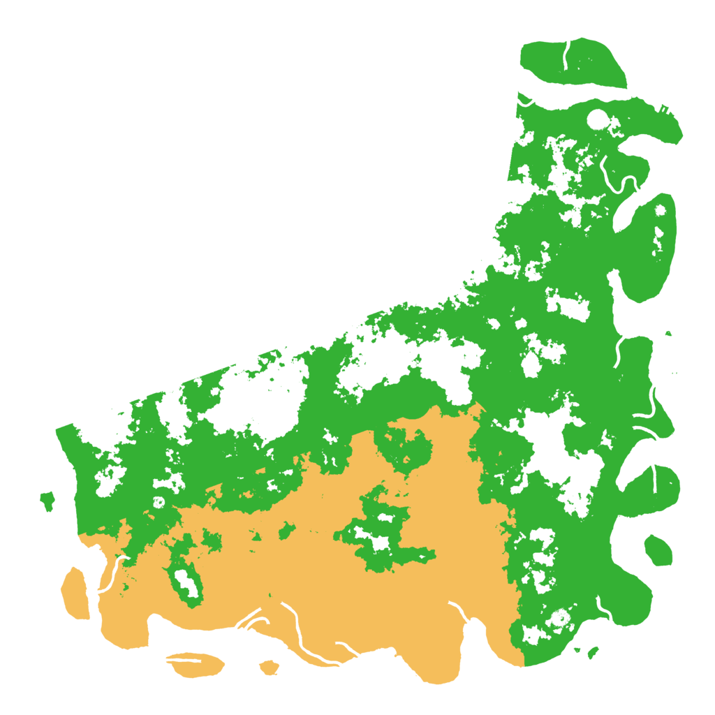 Biome Rust Map: Procedural Map, Size: 6000, Seed: 80182011