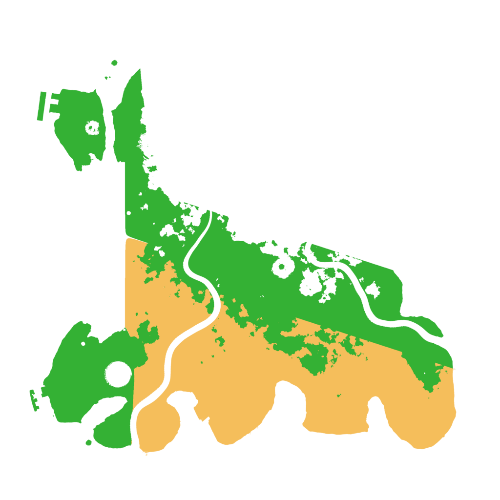 Biome Rust Map: Procedural Map, Size: 3500, Seed: 412242286