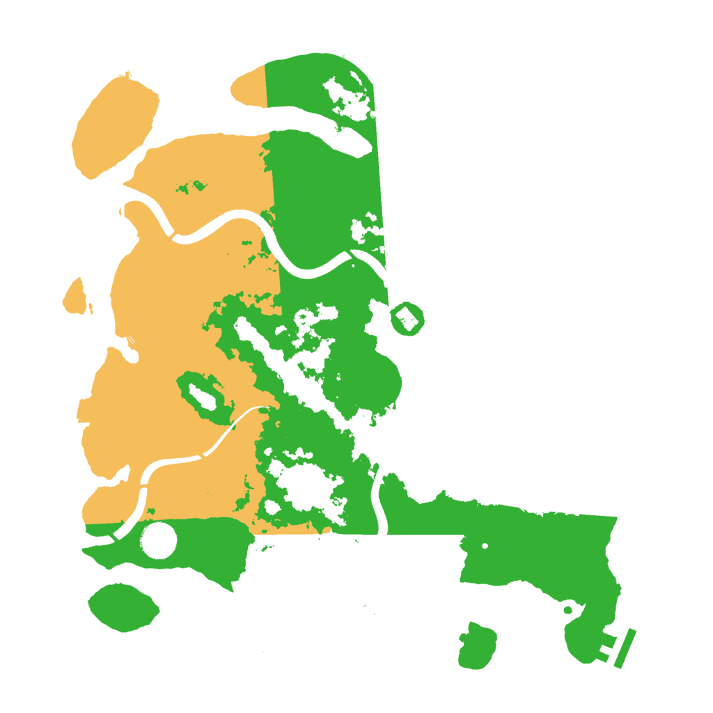 Biome Rust Map: Procedural Map, Size: 3500, Seed: 132948247