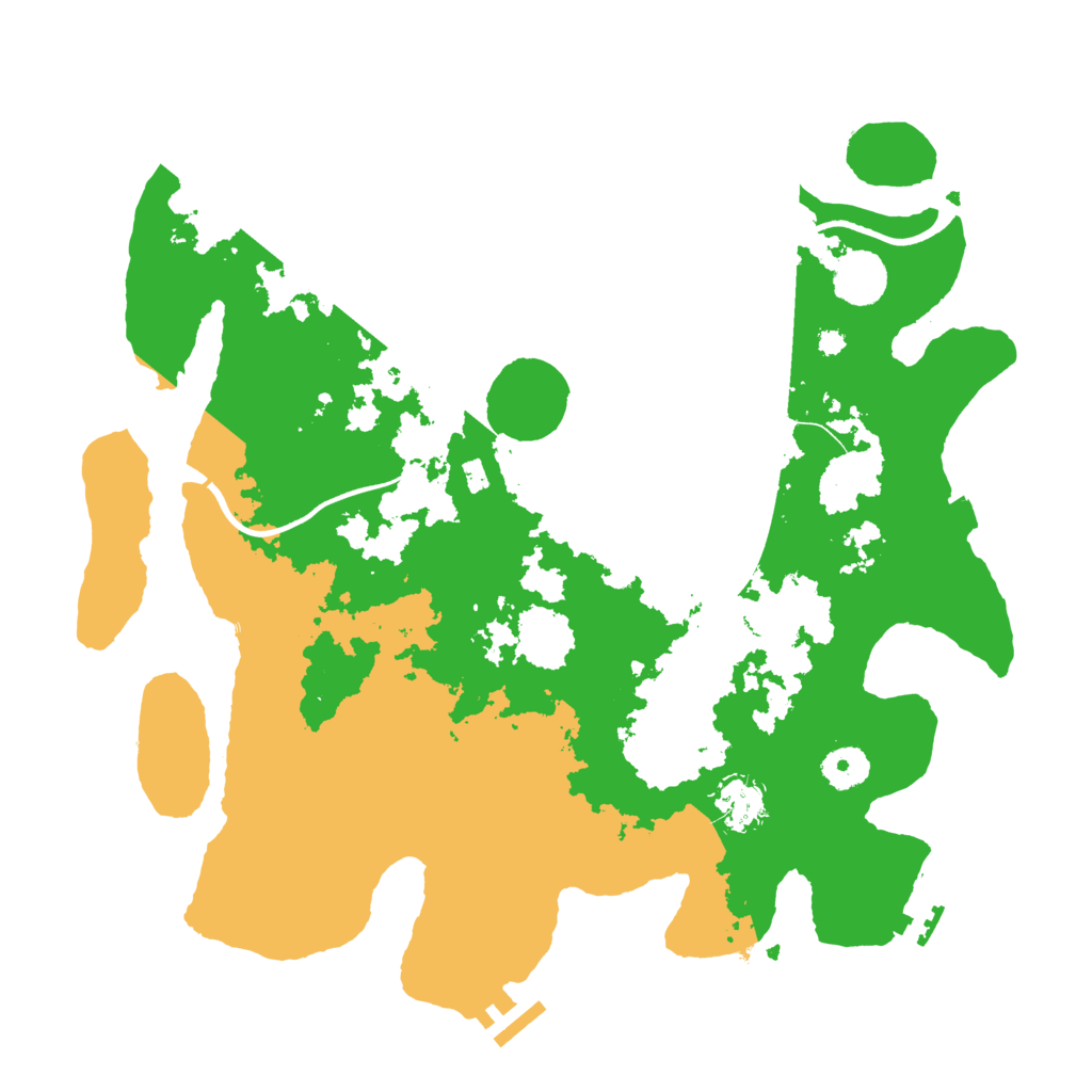 Biome Rust Map: Procedural Map, Size: 3700, Seed: 852309679