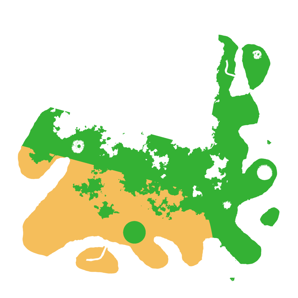 Biome Rust Map: Procedural Map, Size: 3500, Seed: 891274124
