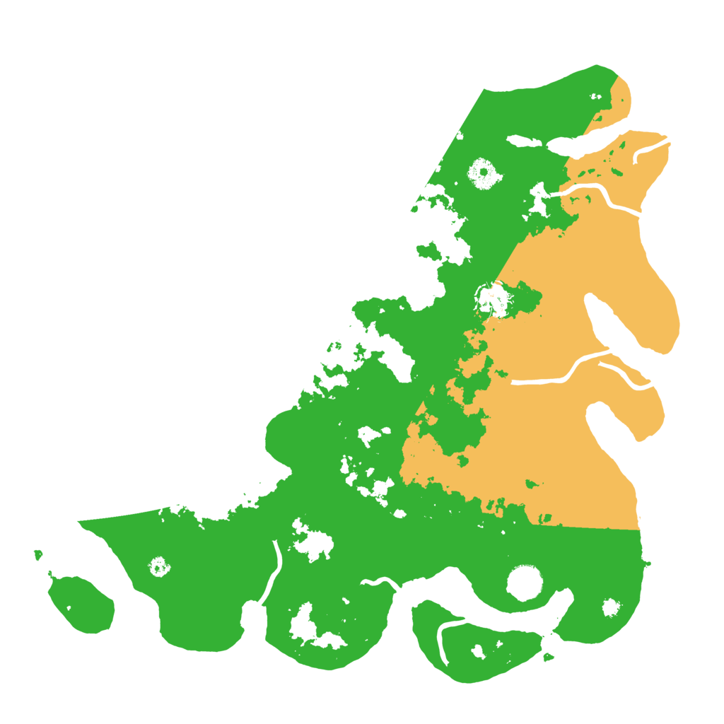 Biome Rust Map: Procedural Map, Size: 3700, Seed: 543006978