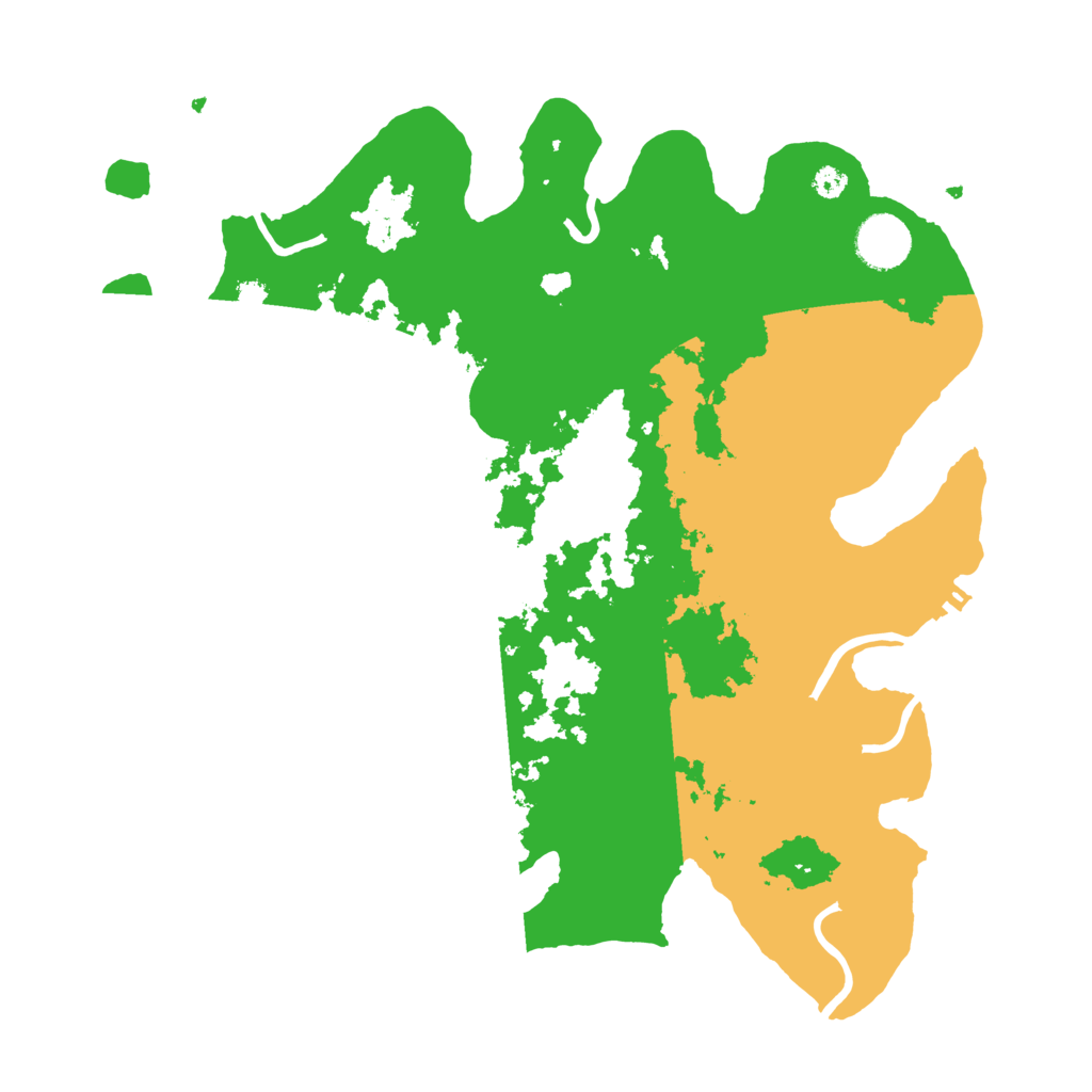 Biome Rust Map: Procedural Map, Size: 3500, Seed: 236707282