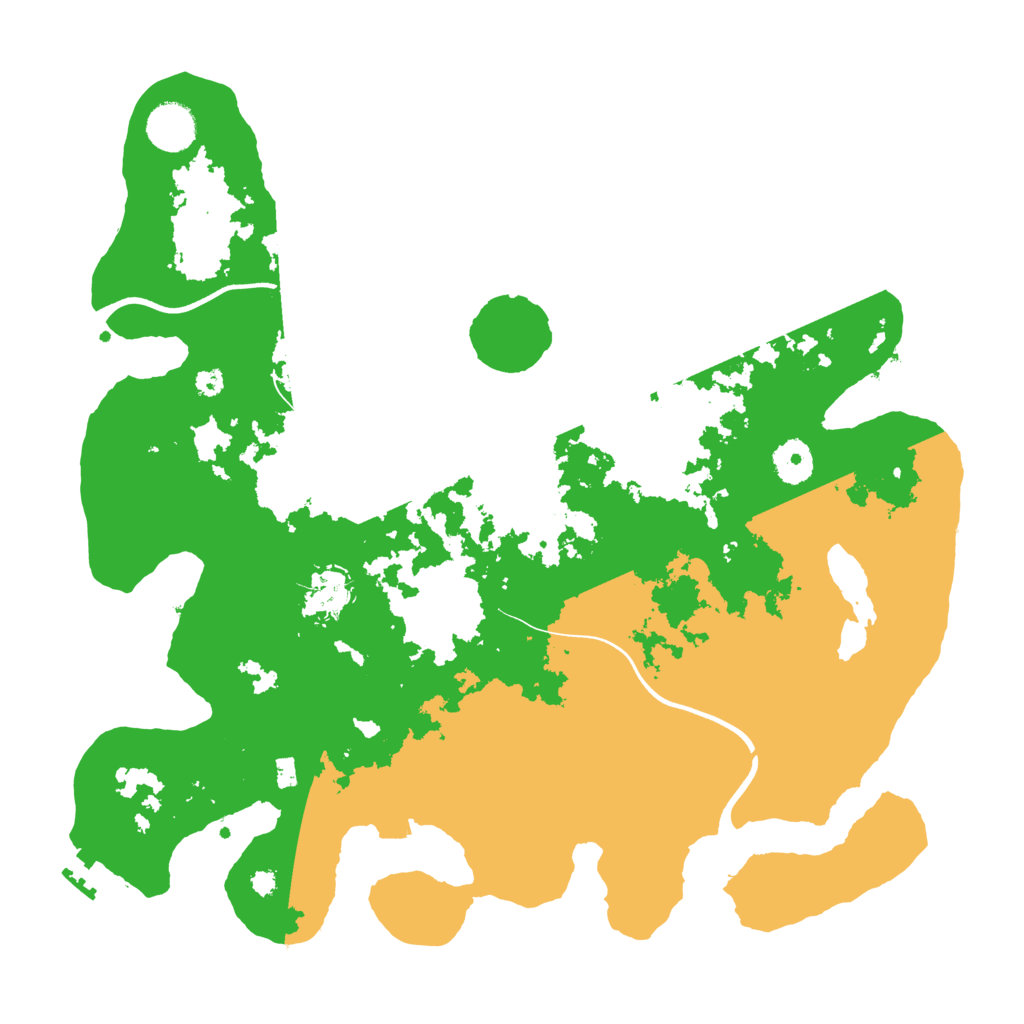 Biome Rust Map: Procedural Map, Size: 3700, Seed: 922879761