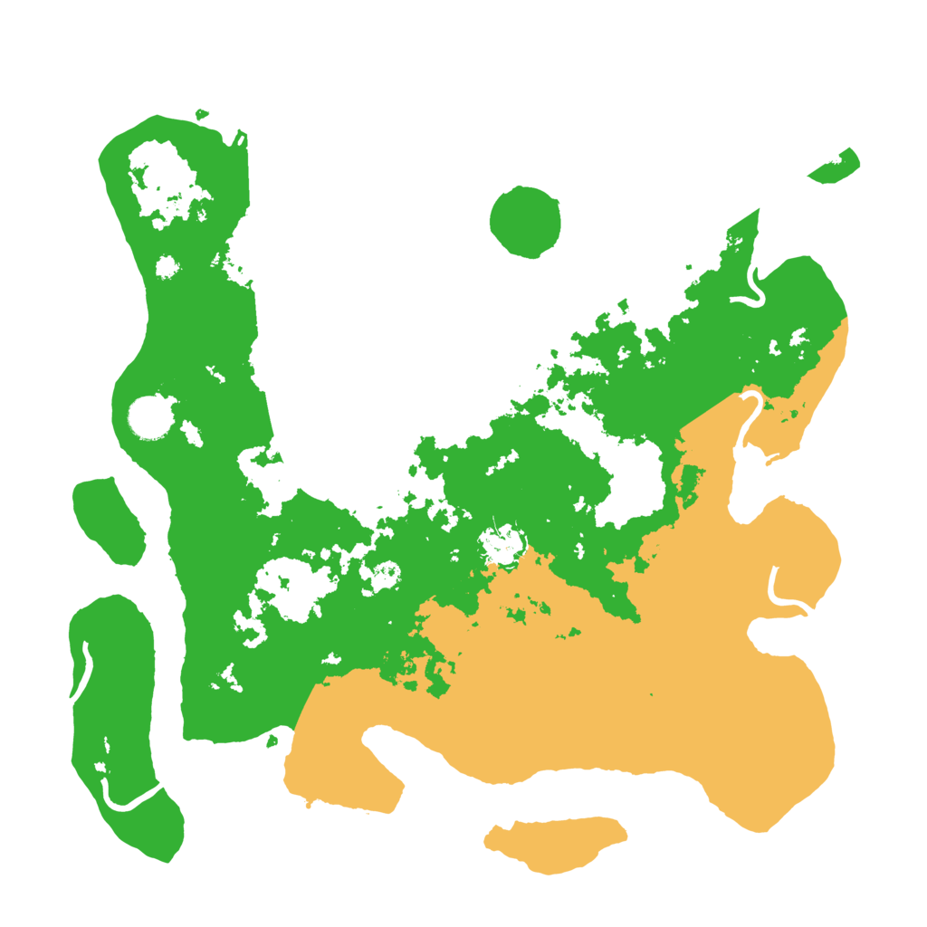 Biome Rust Map: Procedural Map, Size: 3700, Seed: 122506514