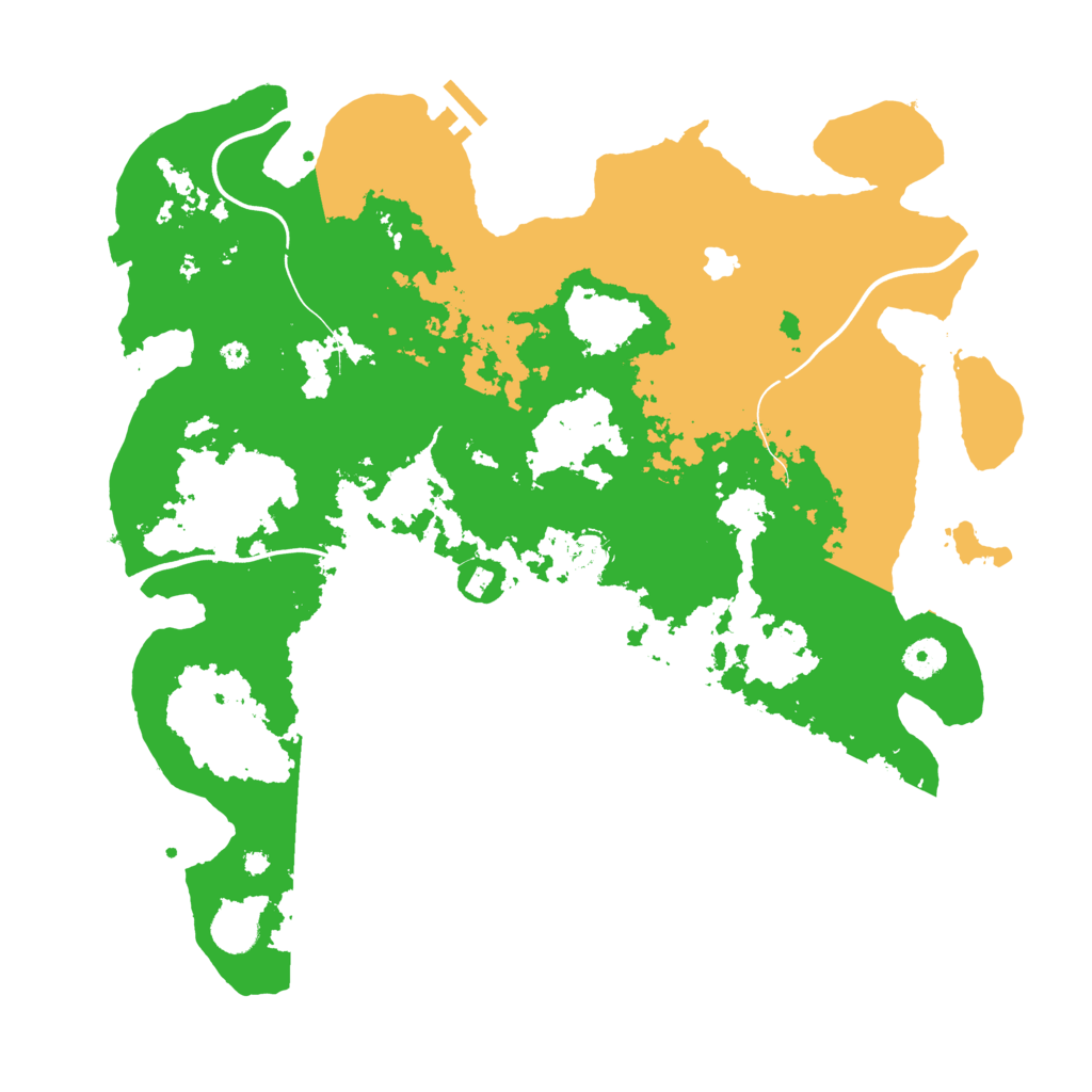 Biome Rust Map: Procedural Map, Size: 4050, Seed: 309945447