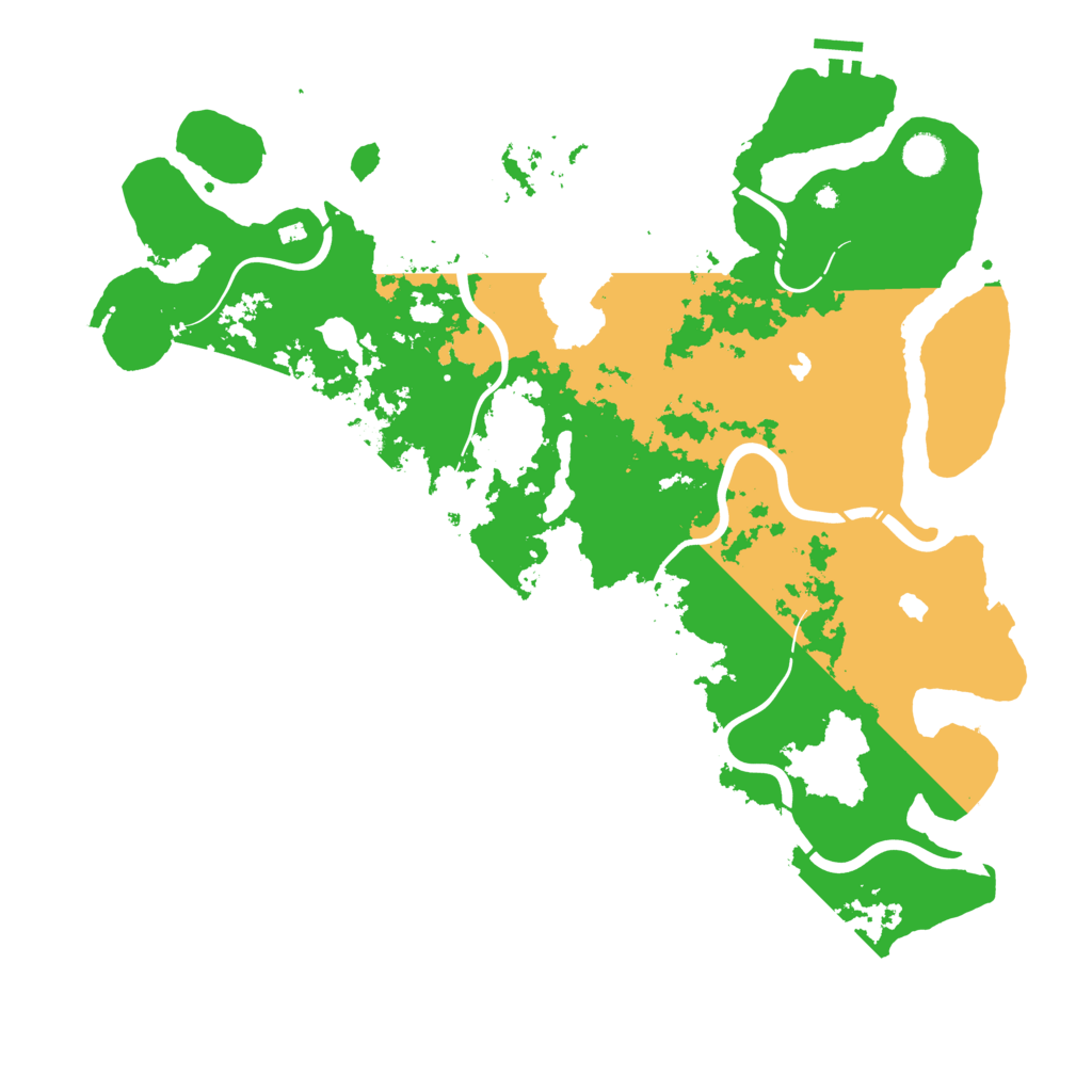 Biome Rust Map: Procedural Map, Size: 4500, Seed: 456724499