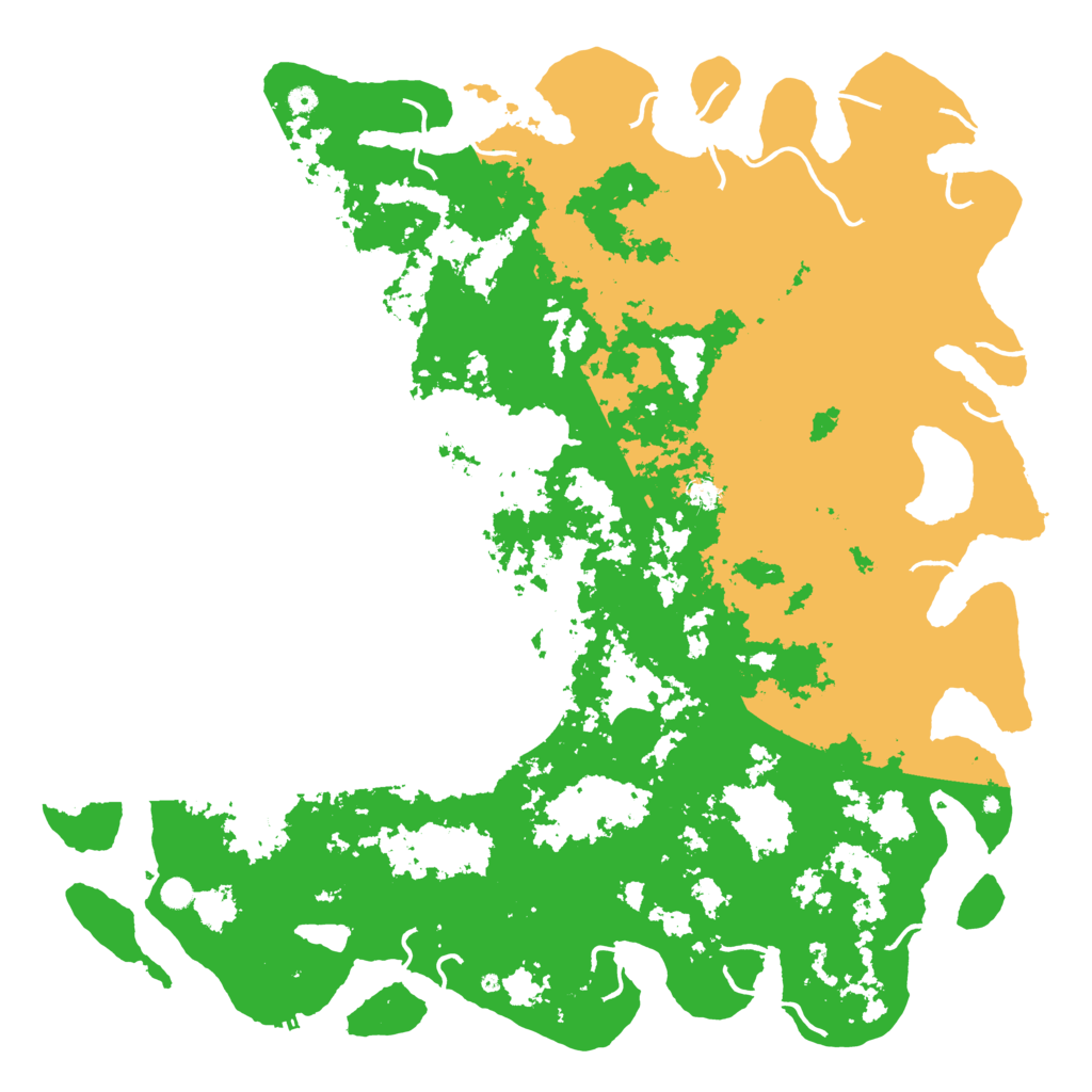 Biome Rust Map: Procedural Map, Size: 6000, Seed: 6033273