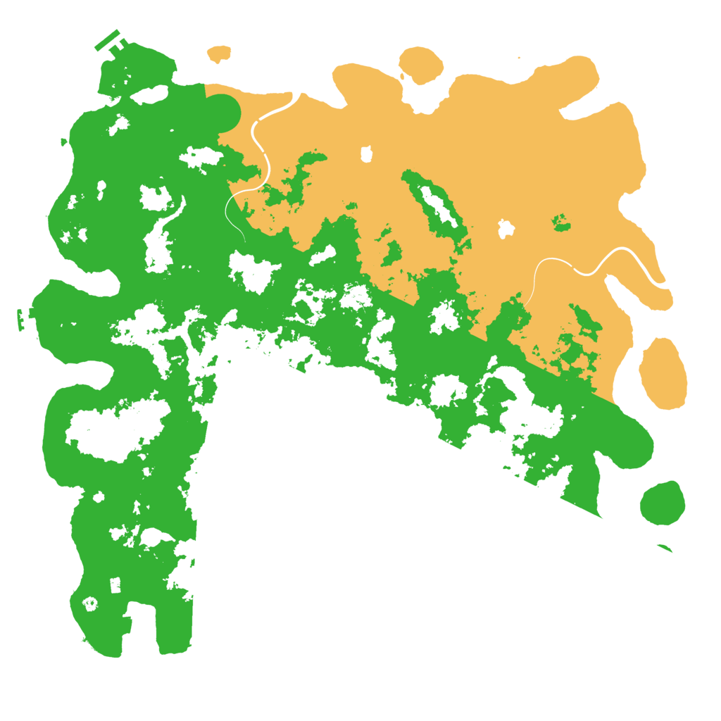 Biome Rust Map: Procedural Map, Size: 5000, Seed: 6432435