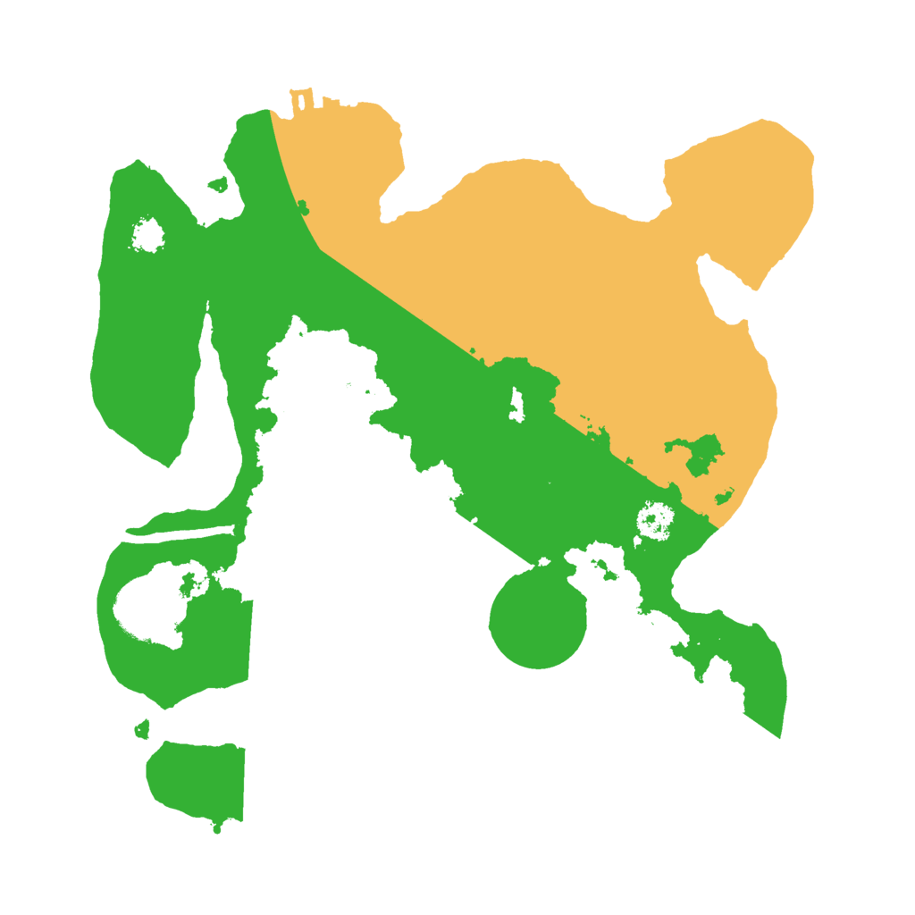 Biome Rust Map: Procedural Map, Size: 2500, Seed: 6338640