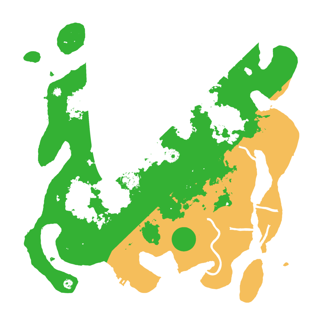 Biome Rust Map: Procedural Map, Size: 3500, Seed: 79279