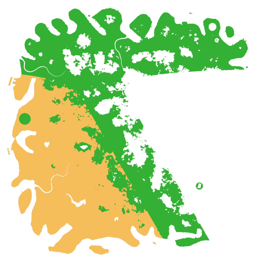 Biome Rust Map: Procedural Map, Size: 6000, Seed: 945288111