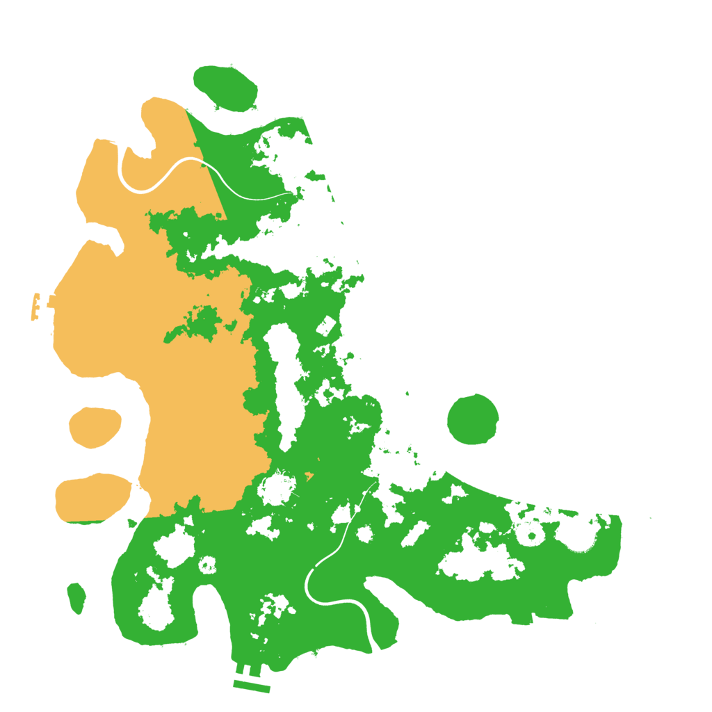 Biome Rust Map: Procedural Map, Size: 3900, Seed: 41438148