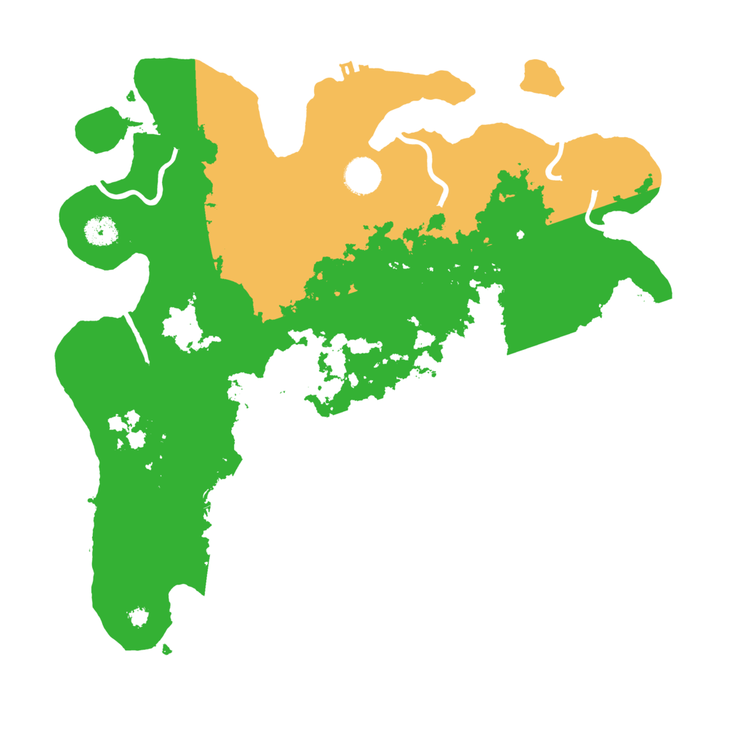 Biome Rust Map: Procedural Map, Size: 3500, Seed: 20230324