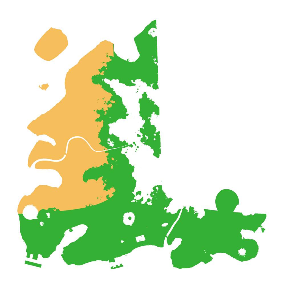 Biome Rust Map: Procedural Map, Size: 3500, Seed: 552832