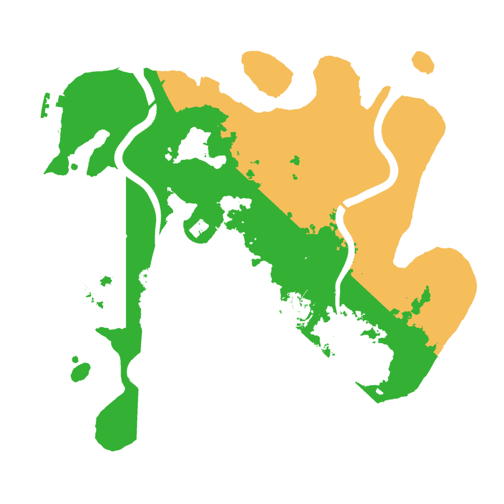 Biome Rust Map: Procedural Map, Size: 3000, Seed: 133625879