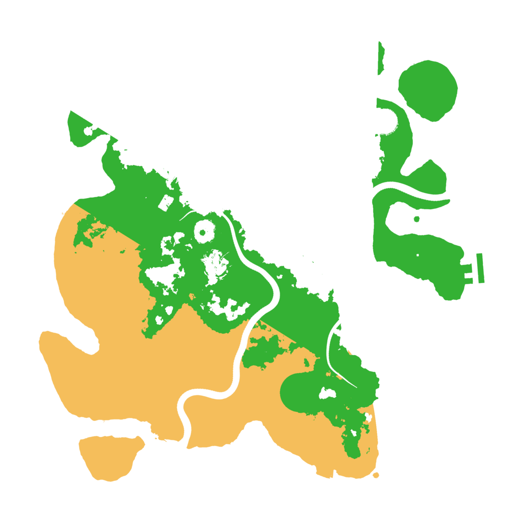 Biome Rust Map: Procedural Map, Size: 3500, Seed: 136934064