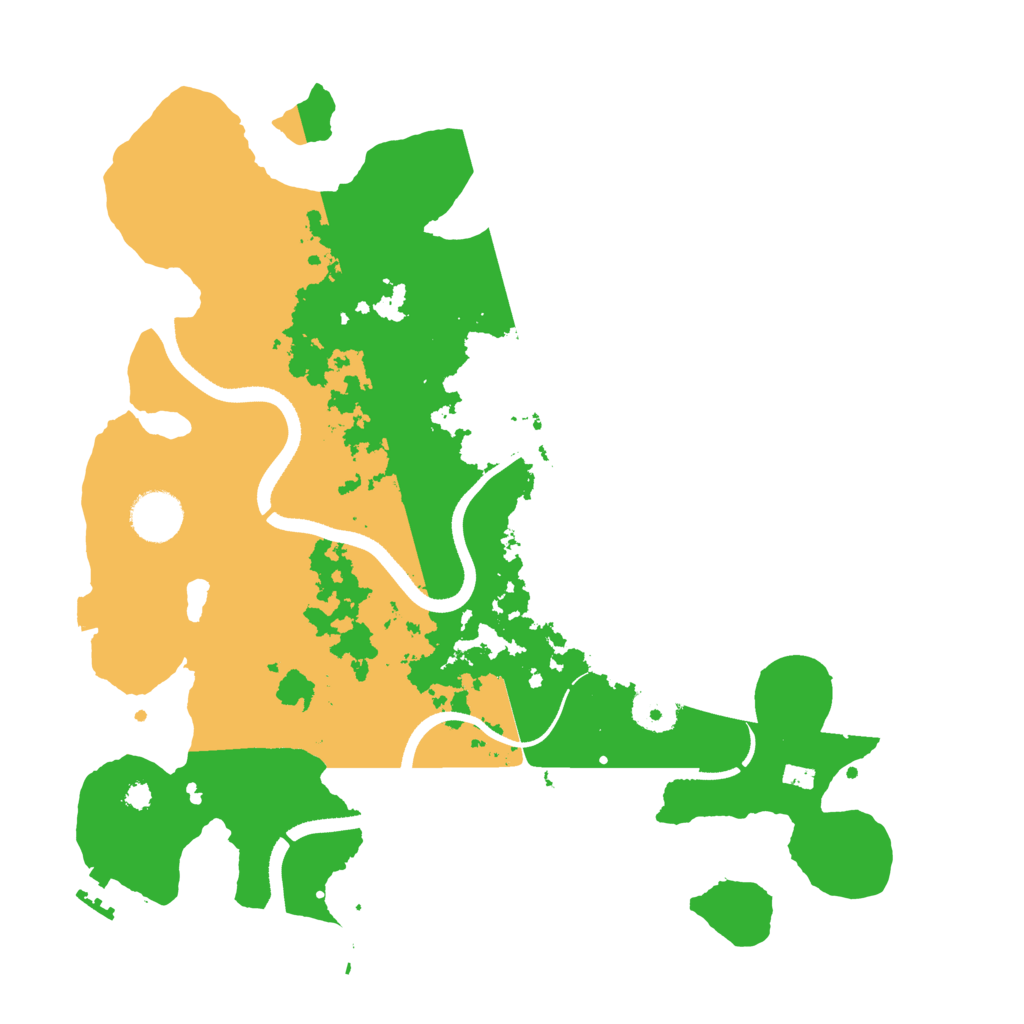 Biome Rust Map: Procedural Map, Size: 3500, Seed: 271182510