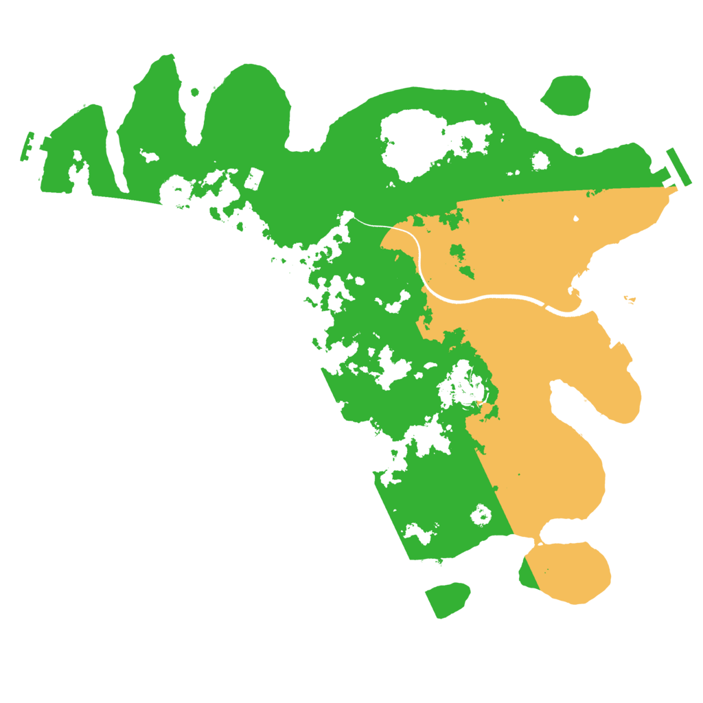 Biome Rust Map: Procedural Map, Size: 3500, Seed: 383307999