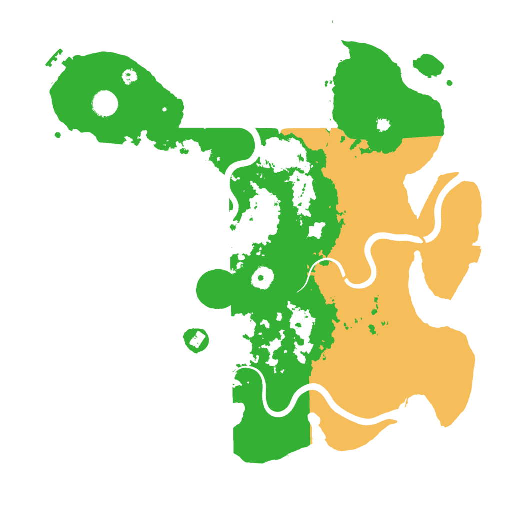 Biome Rust Map: Procedural Map, Size: 3500, Seed: 898559301