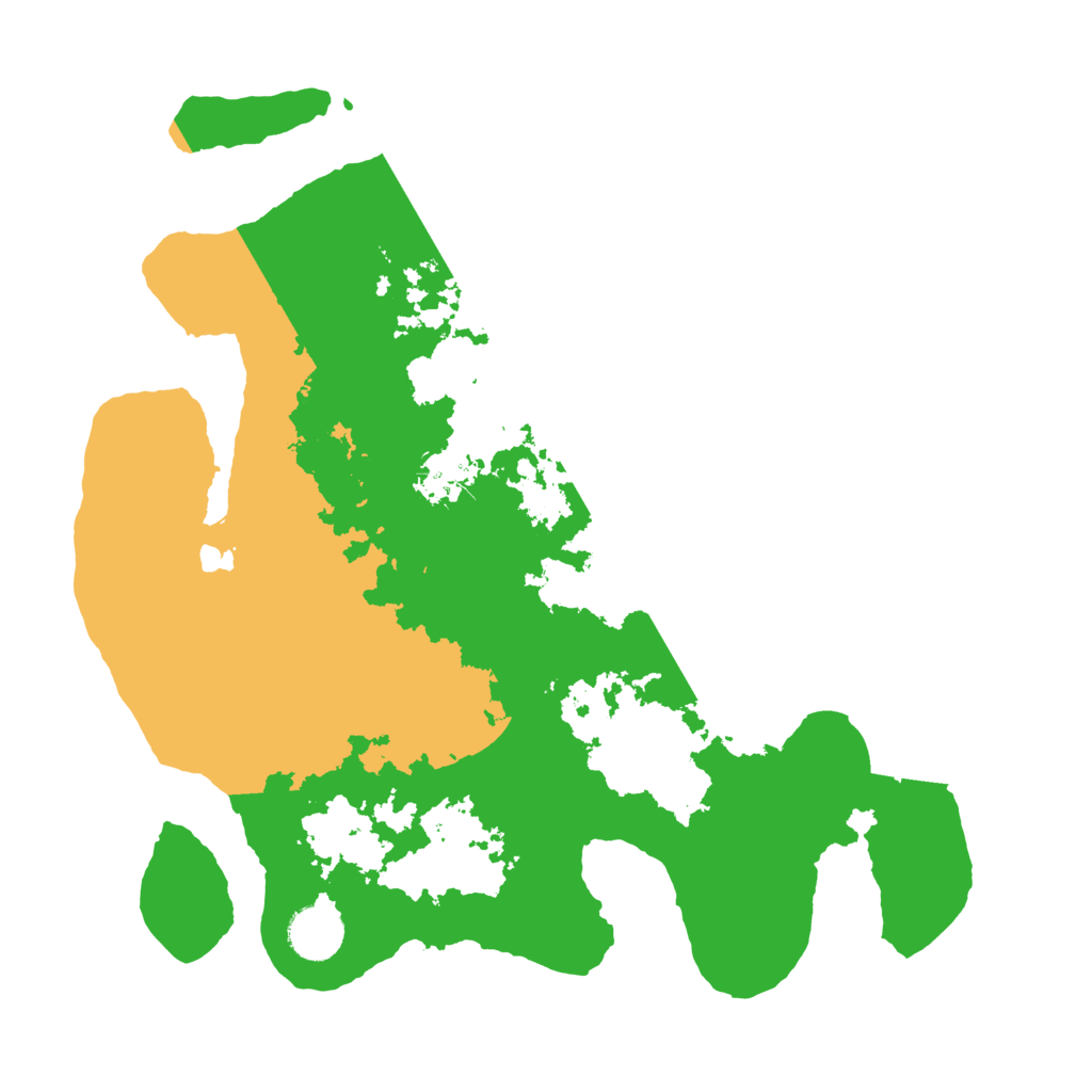 Biome Rust Map: Barren, Size: 3500, Seed: 1091161966