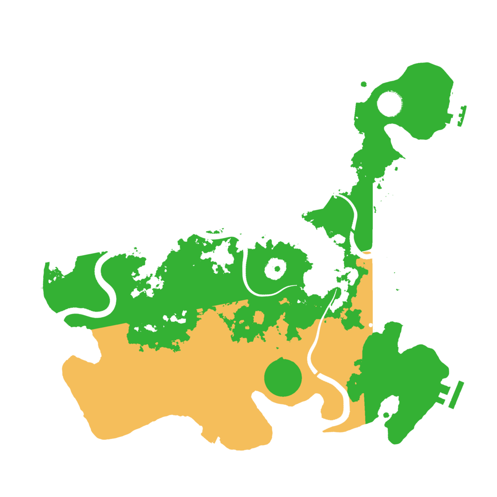 Biome Rust Map: Procedural Map, Size: 3500, Seed: 41334574
