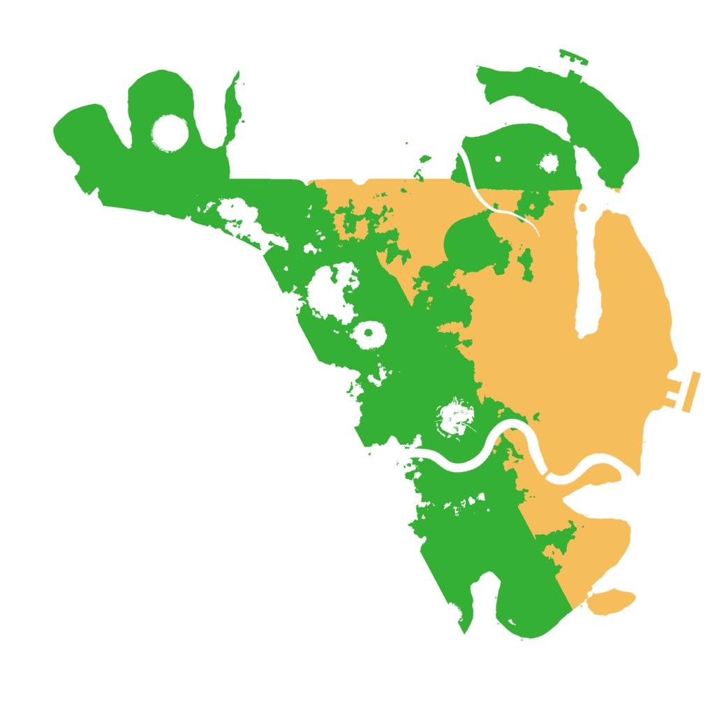 Biome Rust Map: Procedural Map, Size: 3500, Seed: 74109891