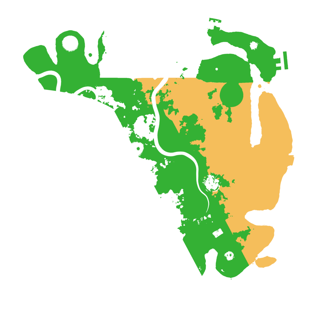 Biome Rust Map: Procedural Map, Size: 3500, Seed: 74109891