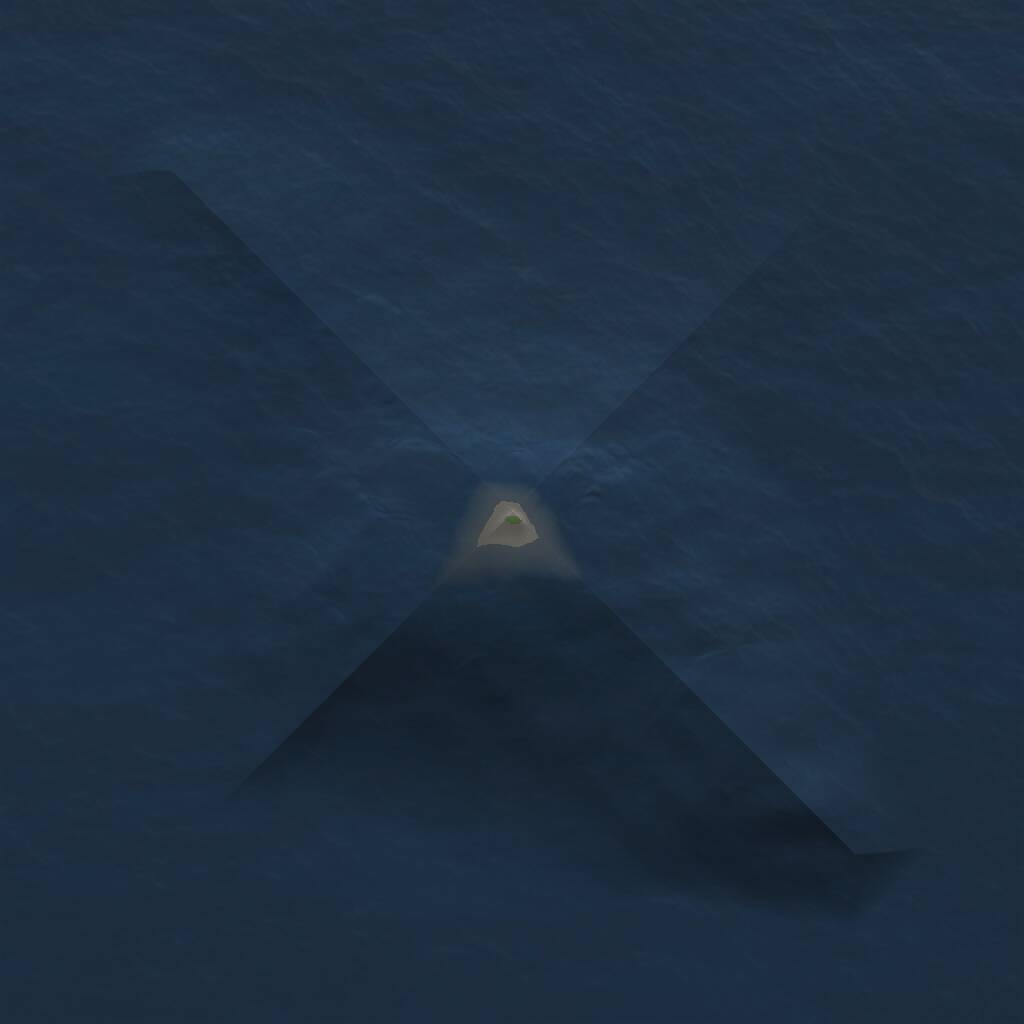 Rust Map: Procedural Map, Size: 1000, Seed: 9898987, 1 Monuments