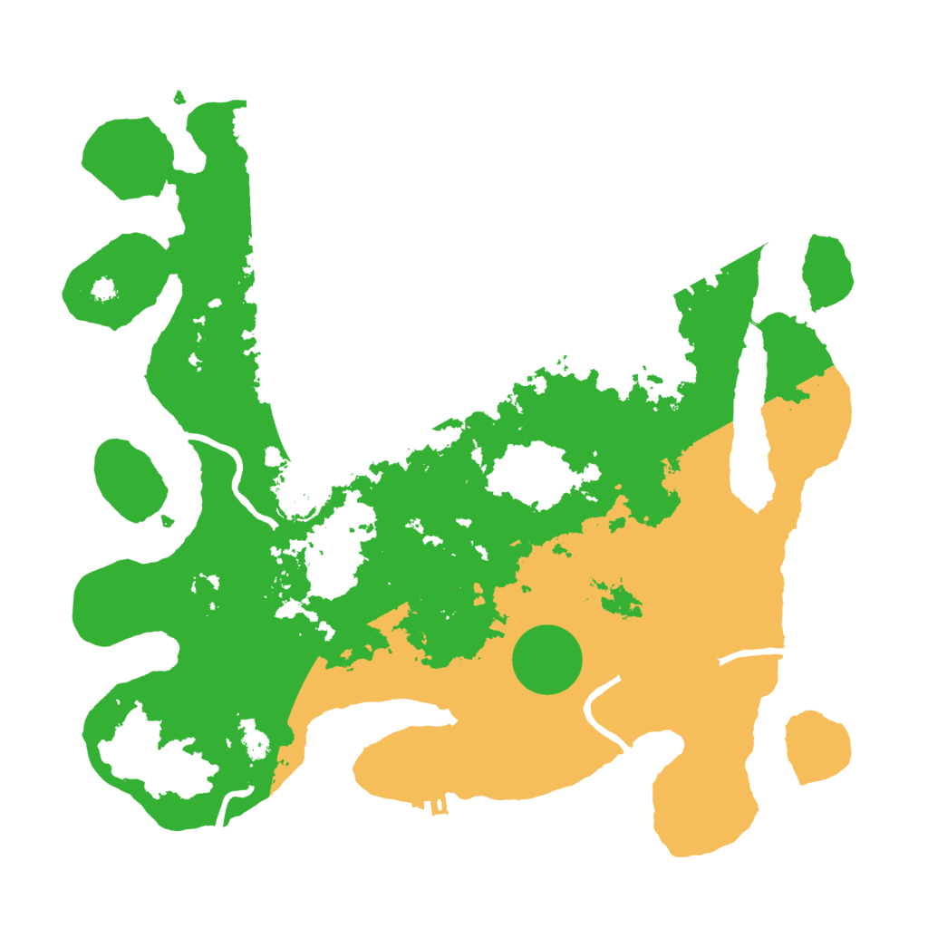 Biome Rust Map: Procedural Map, Size: 3500, Seed: 101549323