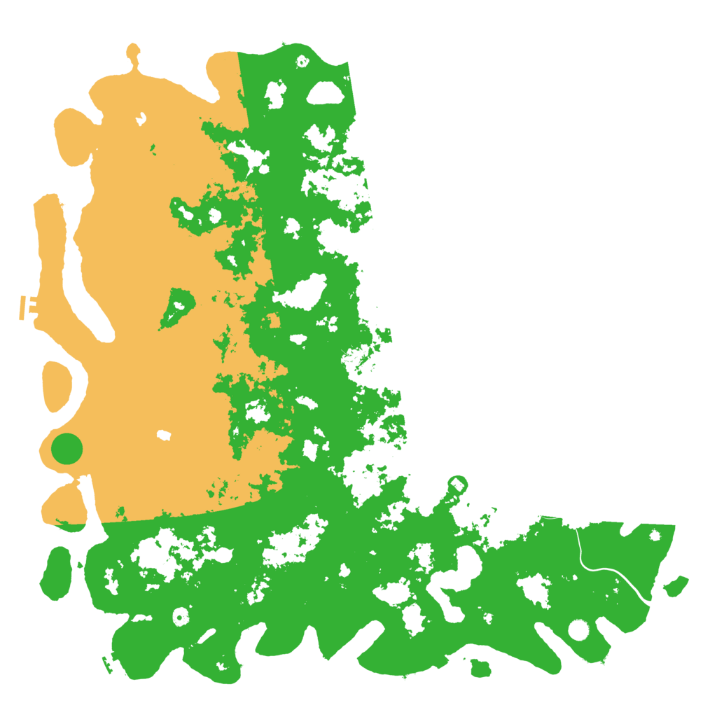 Biome Rust Map: Procedural Map, Size: 6000, Seed: 9945