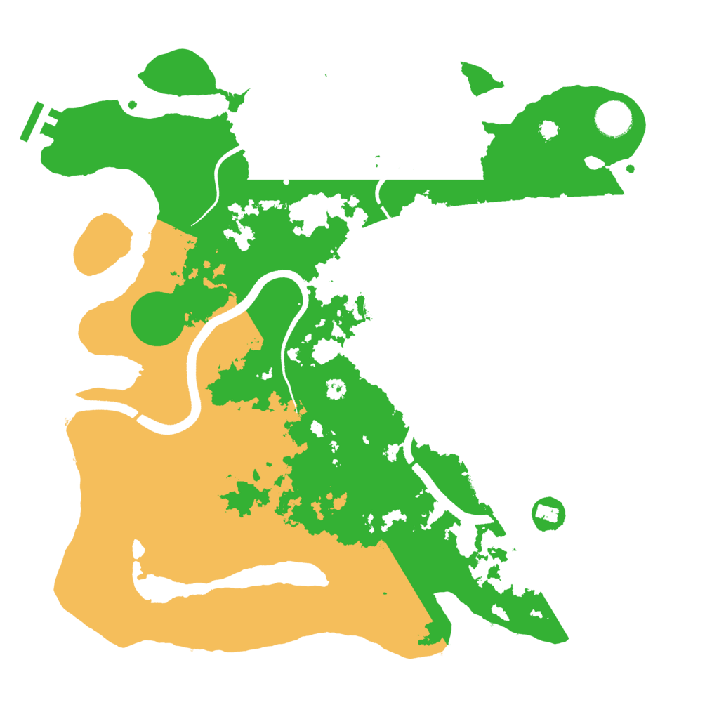 Biome Rust Map: Procedural Map, Size: 3500, Seed: 851625238